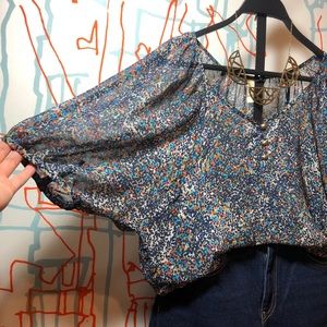 Mind Code dolman sleeve blouse